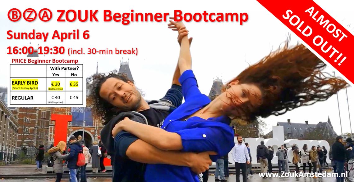 ⒷⓏⒶ 3h ZOUK Beginner Bootcamp (Almost Sold-Out!), Gert & Eva