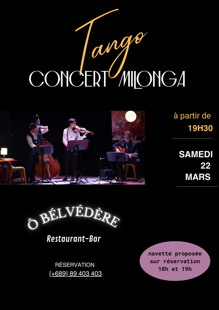Soirรฉe Tango O Belvรฉdรจre