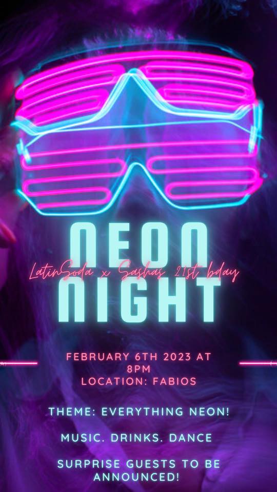 Latin SoDa’s Neon Night!