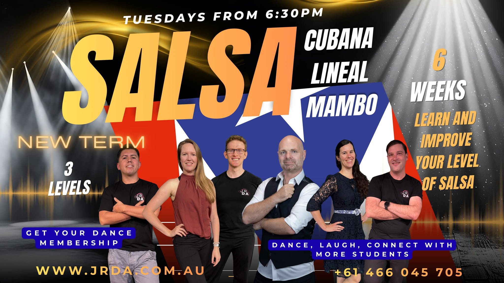 Salsa Cubana, Lineal, Mambo Tuesdays from 6:30pm JRDA