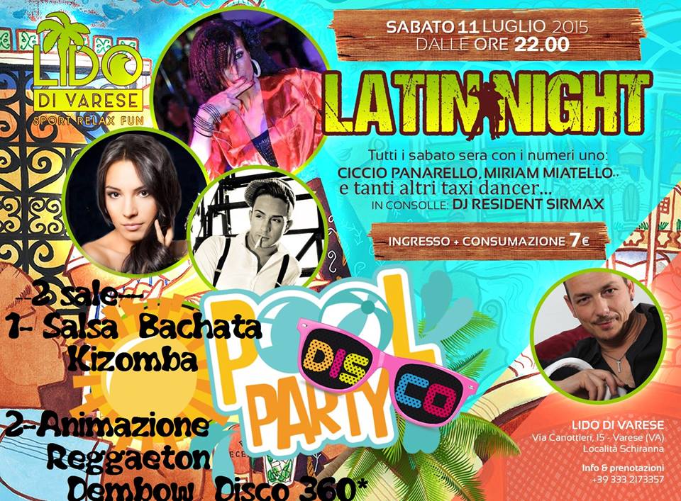 **DISCO POOL PARTY** LIDO DI VARESE