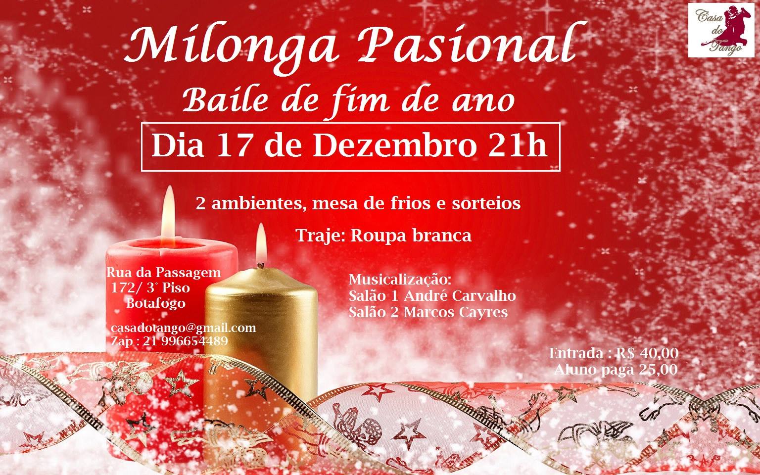 Baile de fim de Ano na Casa do Tango!