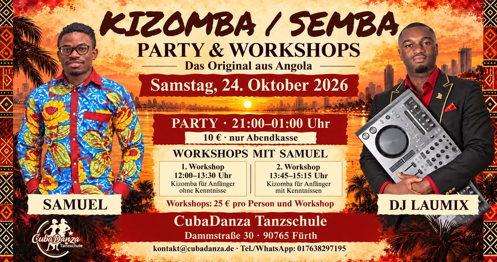 Kizomba Semba Party + Kizomba Workshops