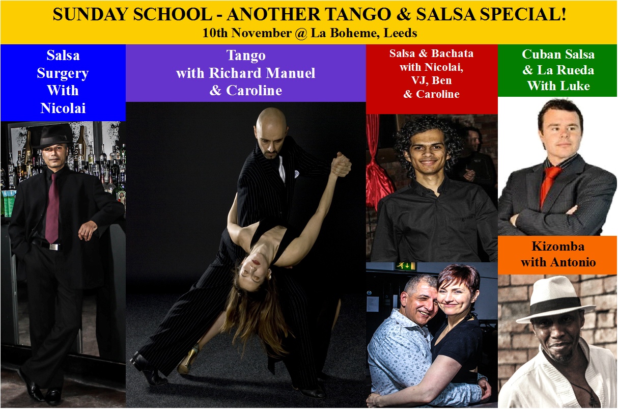 ISalsa Sunday School! Another Tango & Salsa Special with Richard Manuel & Nicolai...10 November 2013...@ La Boheme
