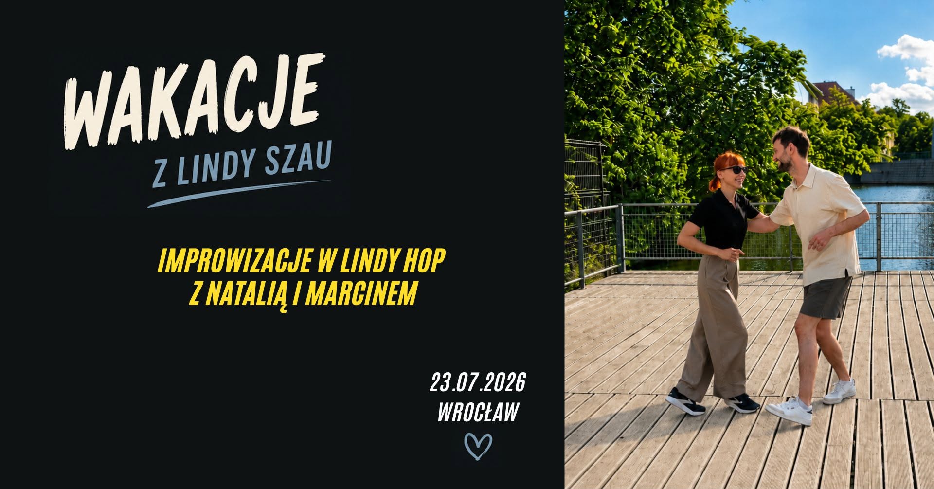 Wakacje z Lindy Szau - Improwizacje w Lindy Hop z Natalią i Marcinem