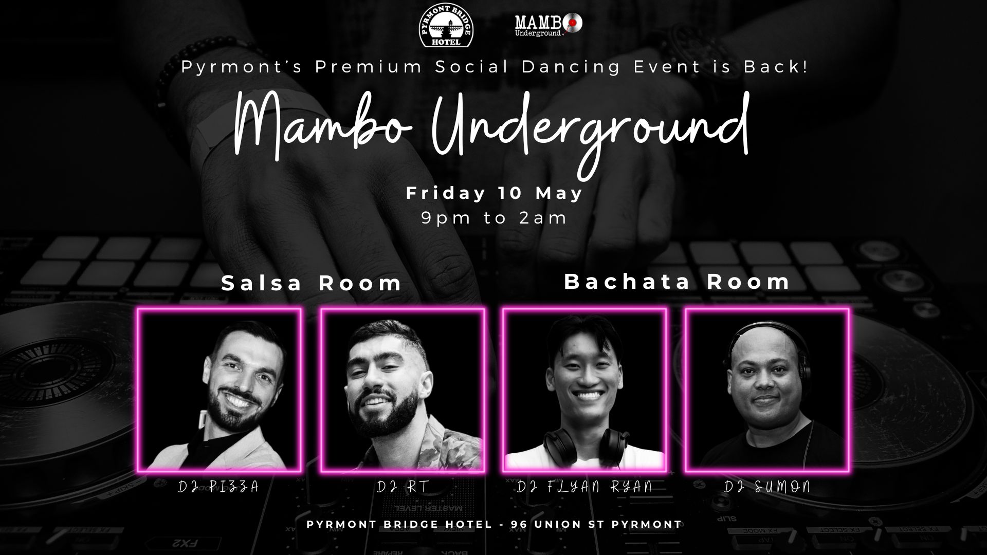 Mambo Underground with Salsa & Bachata rooms Fri 10 May