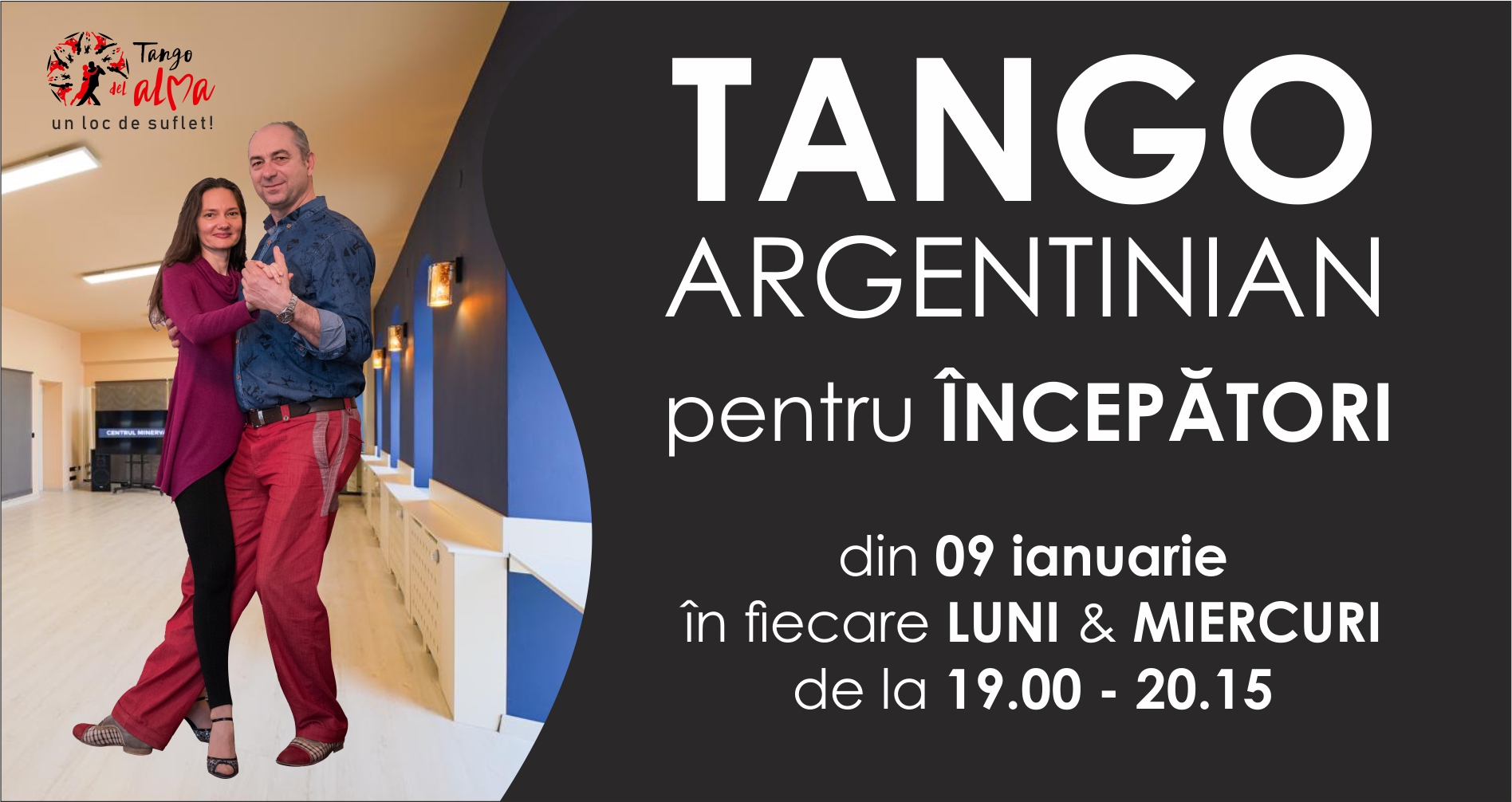 Curs nou pentru ÎNCEPĂTORI la TANGO DEL ALMA