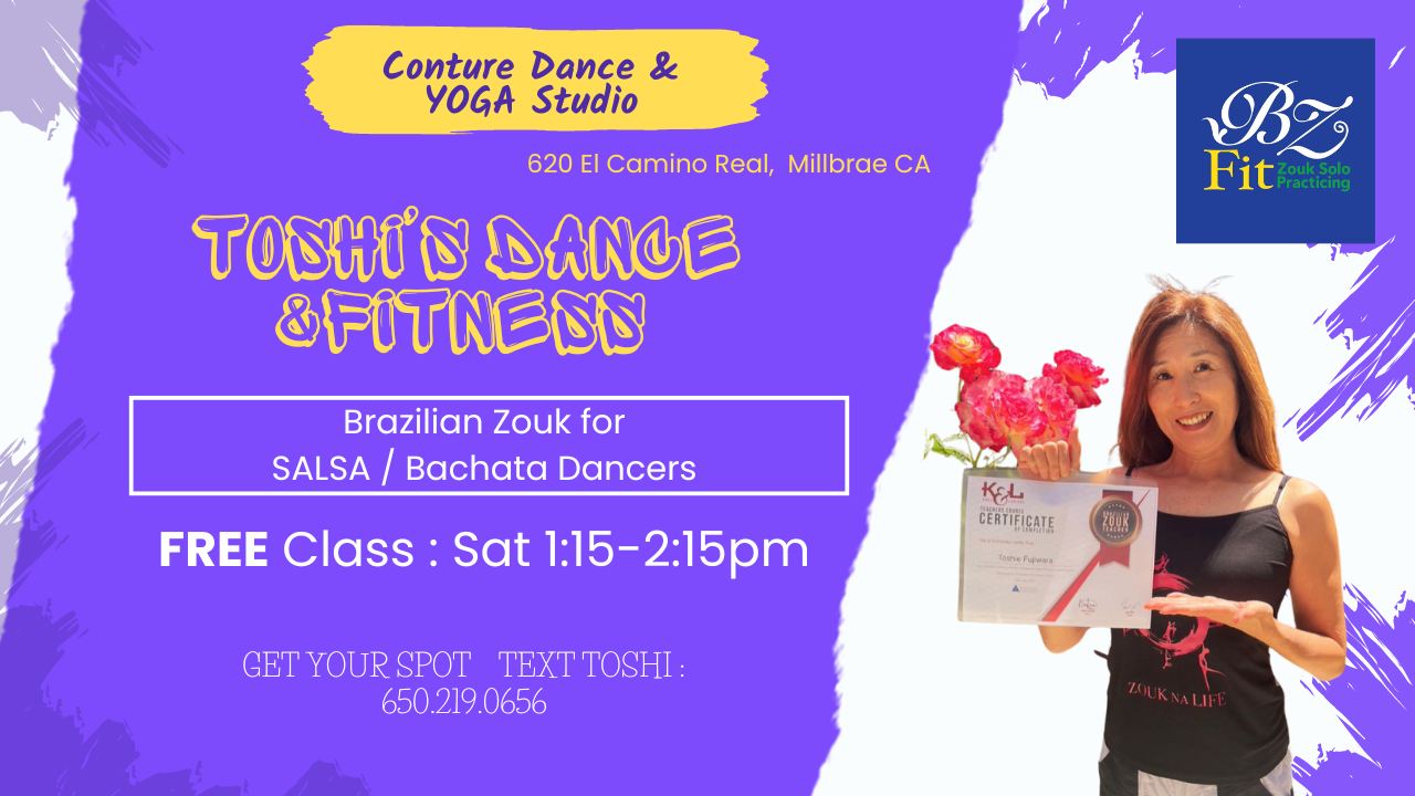 FREE Brazilian Zouk Introduction Class for SALSA Bachata Dancers