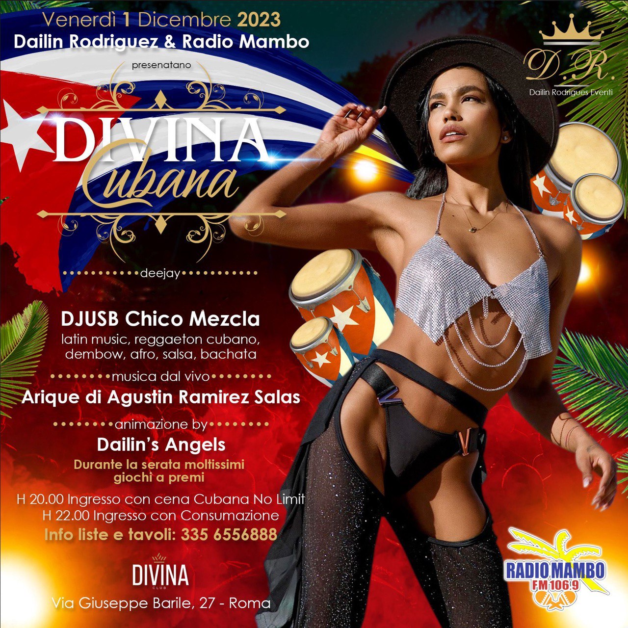 DIVINA CUBANA VENERDΓ 1 DICEMBRE