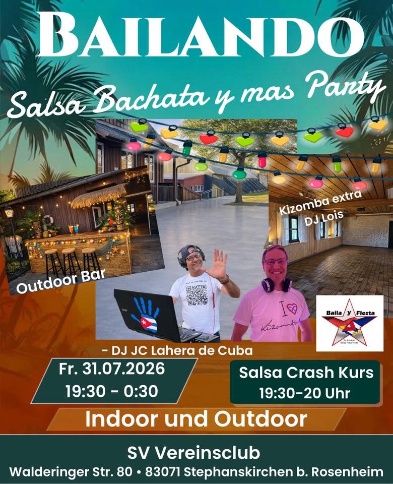 Bailando Salsa Bachata y mas In- und Outdoor