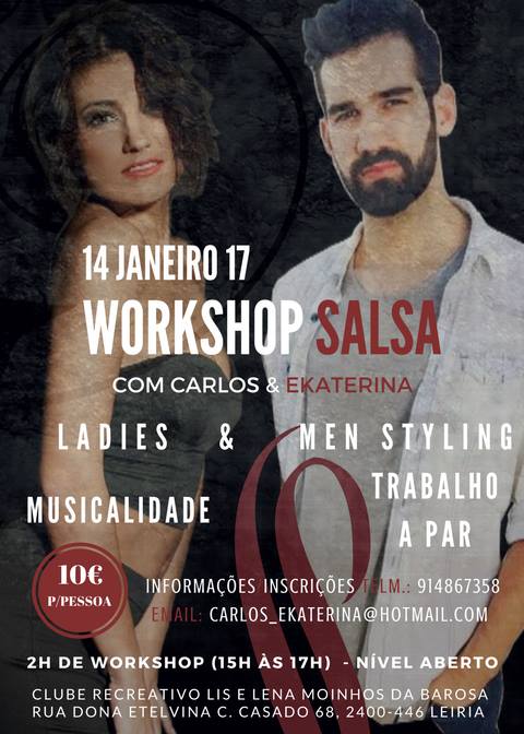 Workshop Salsa C Carlos & Ekaterina 14 Janeiro 2017