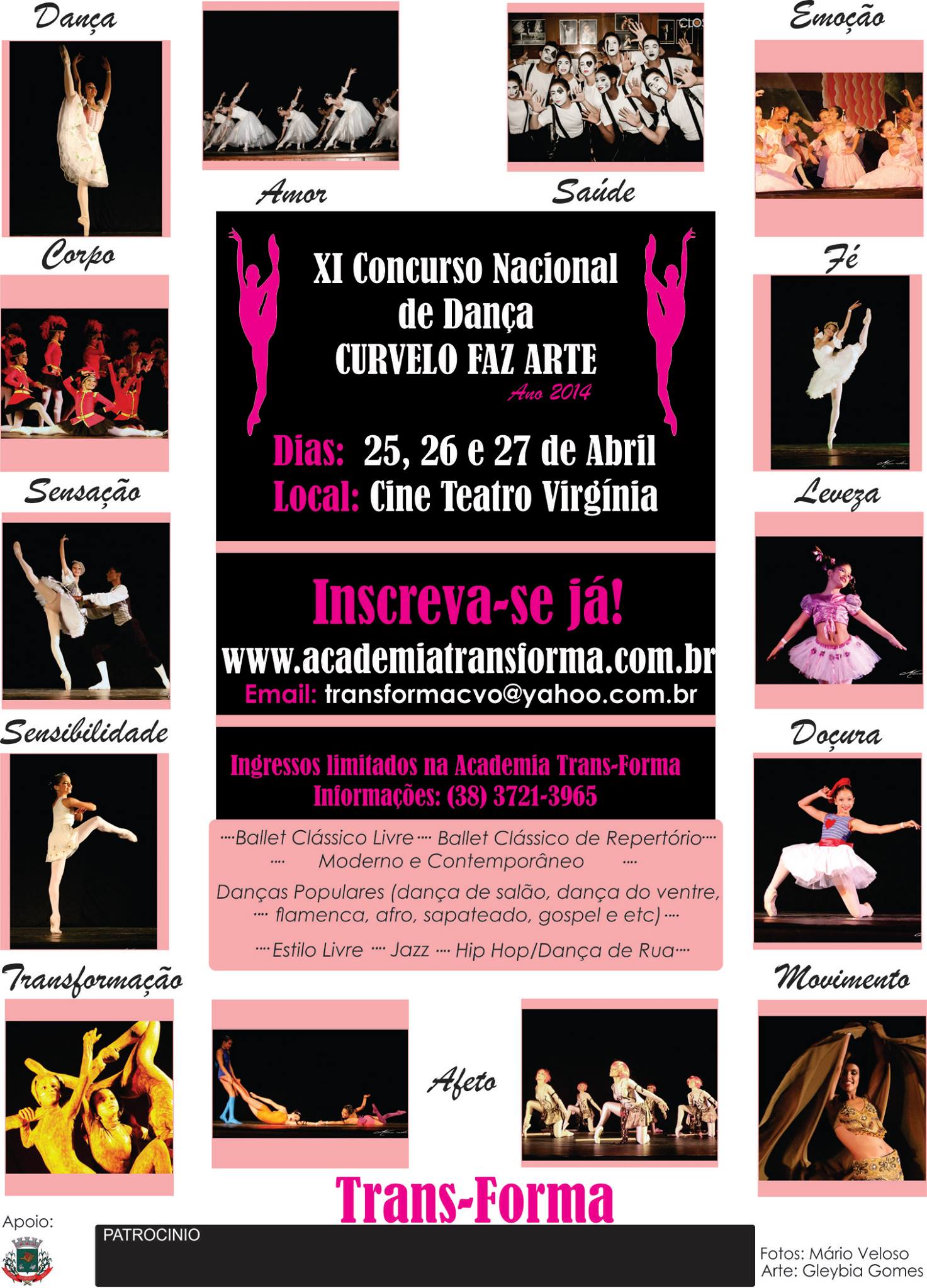 XI FESTIVAL NACIONAL DE DANÇA "CURVELO FAZ ARTE" - CONCURSO E MOSTRA