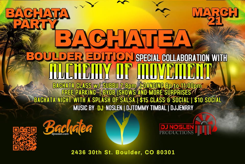 PopUp-Social Boulder Bachata Party by Bachatea & Alchemy March 21