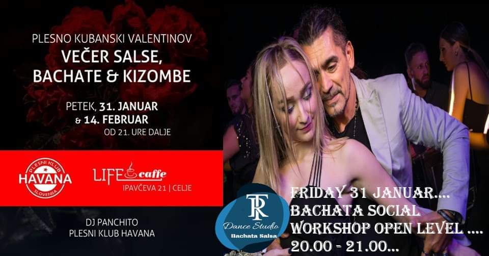 Bachata Social Workshop - 31. 1. 2020 Life Caffe, Celje