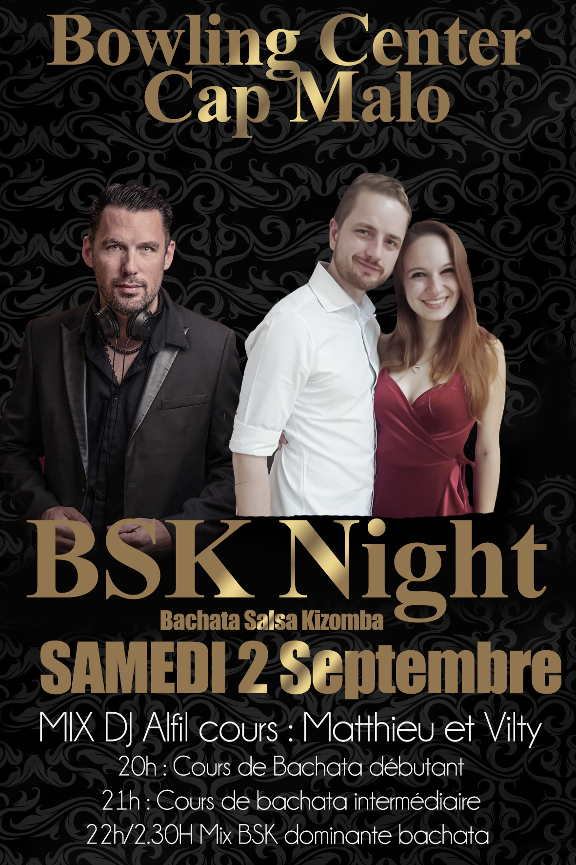 BSK Night Bowling Cap Malo : DJ Alfil + Matthieu & Vilty