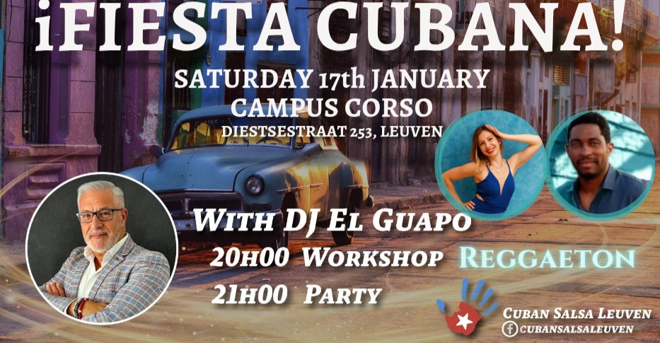 Fiesta Cubana with DJ El Guapo and Open Level workshop with Dries & Alice!π₯π₯π₯