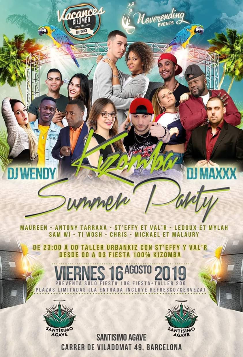 Viernes 16 Agosto - Special Kizomba Summer PARTY Barcelona