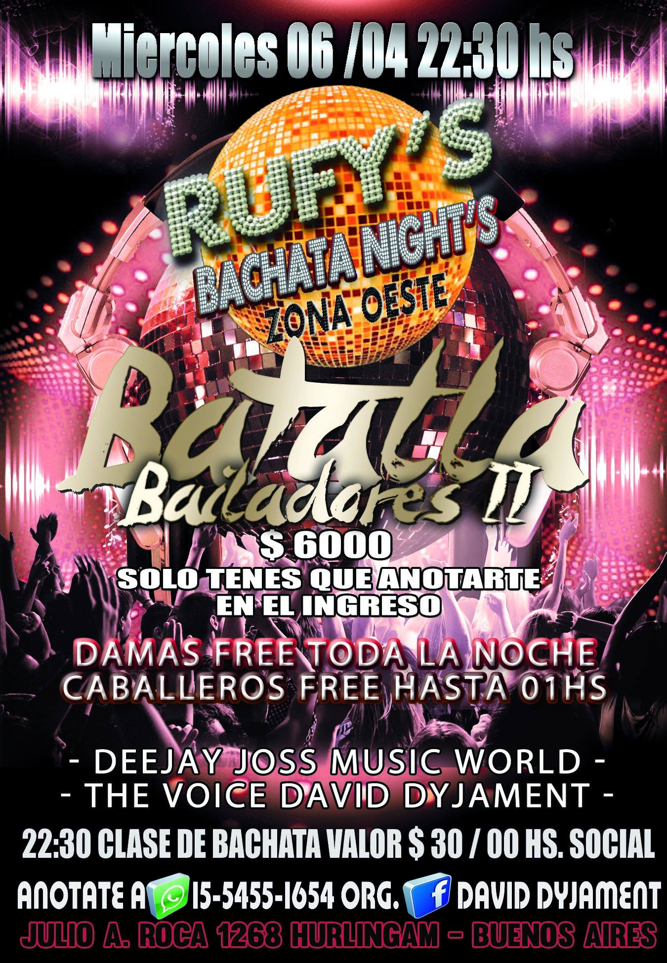 Rufys Bachata Nights Miércoles 06