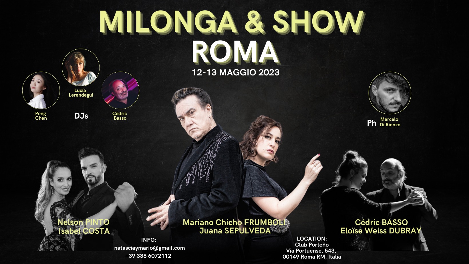 MILONGA & SHOW - Chicho e Juana a Roma