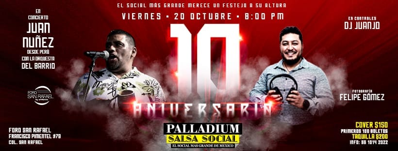 ∆ 10 ANIVERSARIO PALLADIUM SALSA SOCIAL ∆