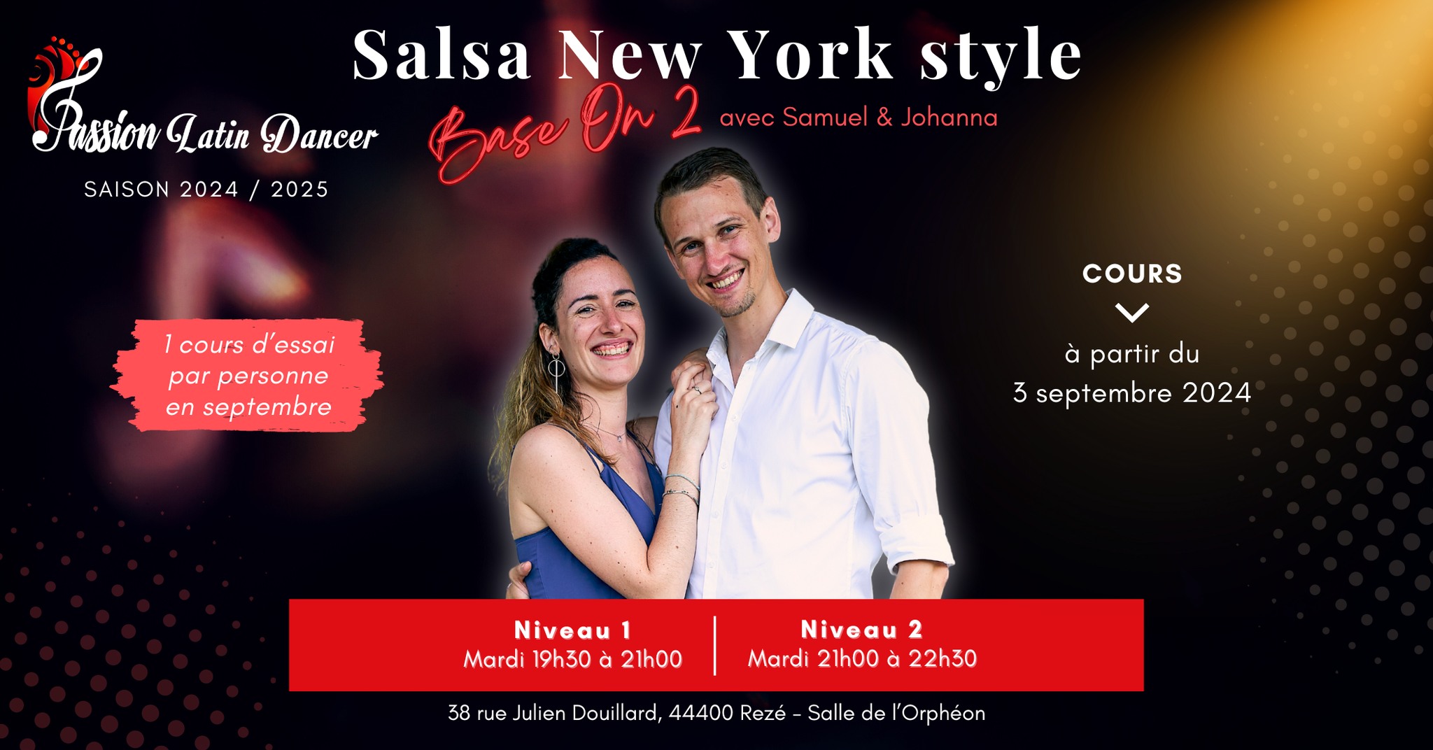 Saison 2024 2025 - Salsa NY style - Niv 1 & 2