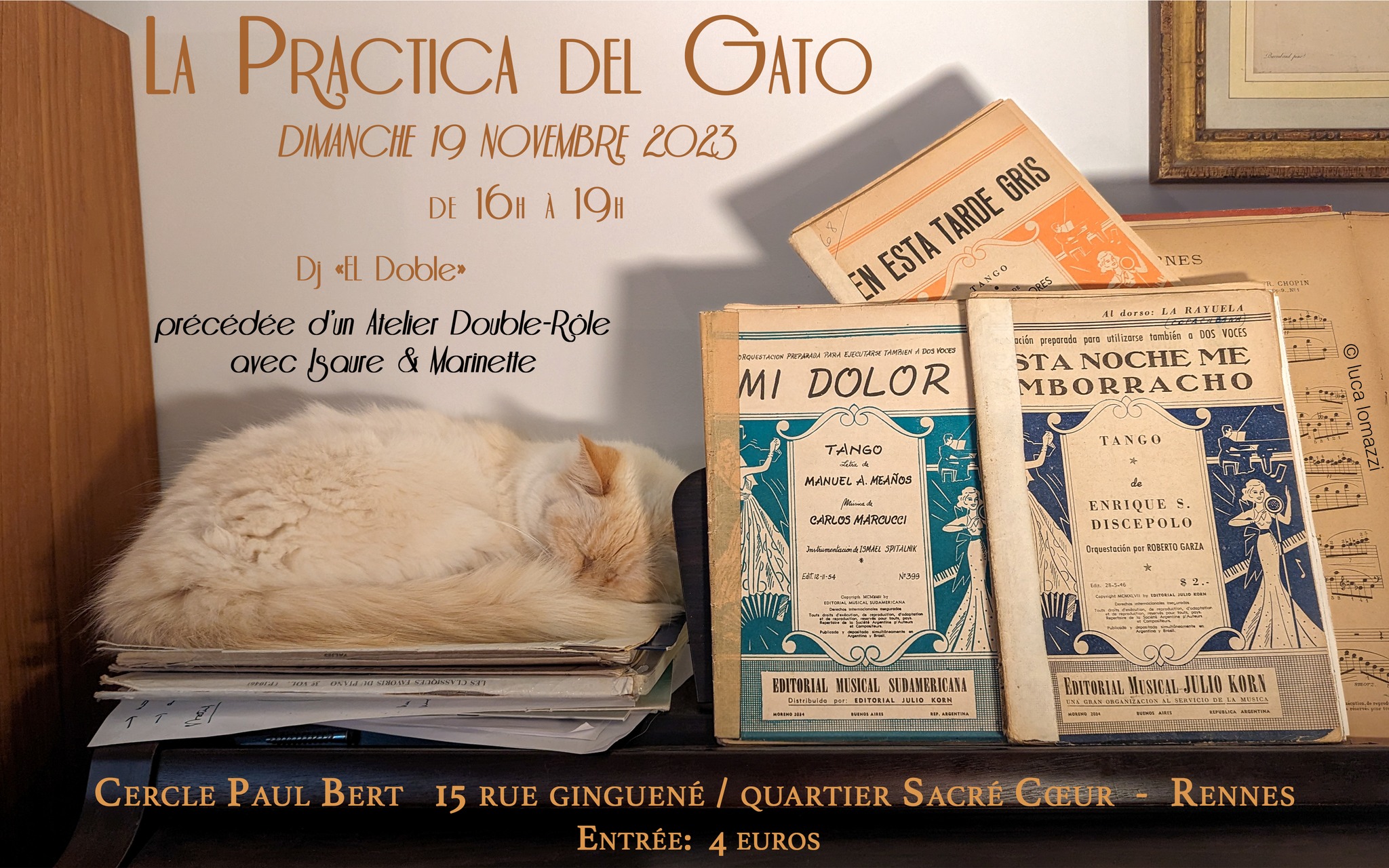 Edition spéciale!: Practica del Gato Dj El Doble + Atelier Double Rôle avec Isaure et Marinette :)