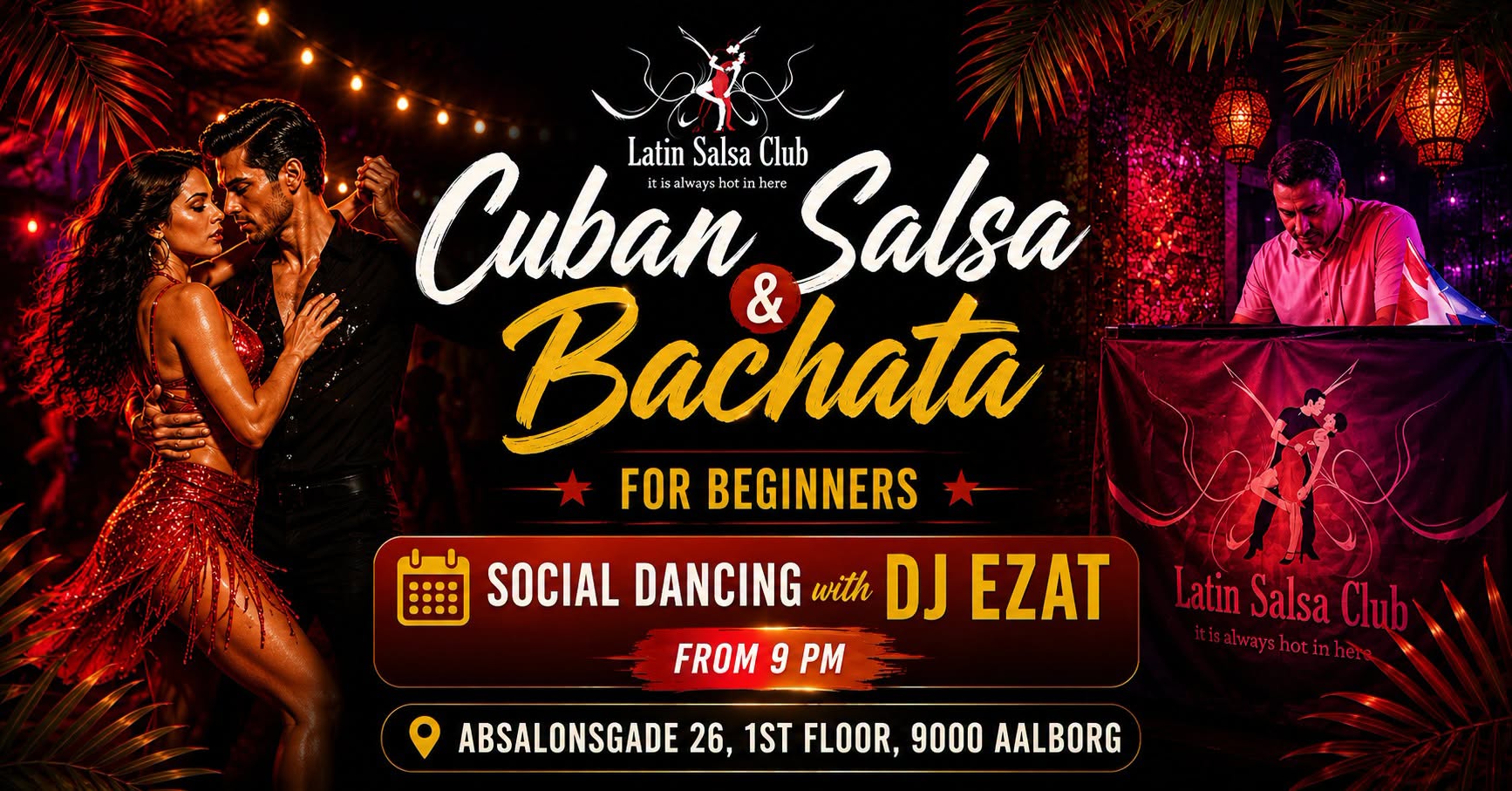 Cuban Salsa & Bachata Open Level & Social Dancing