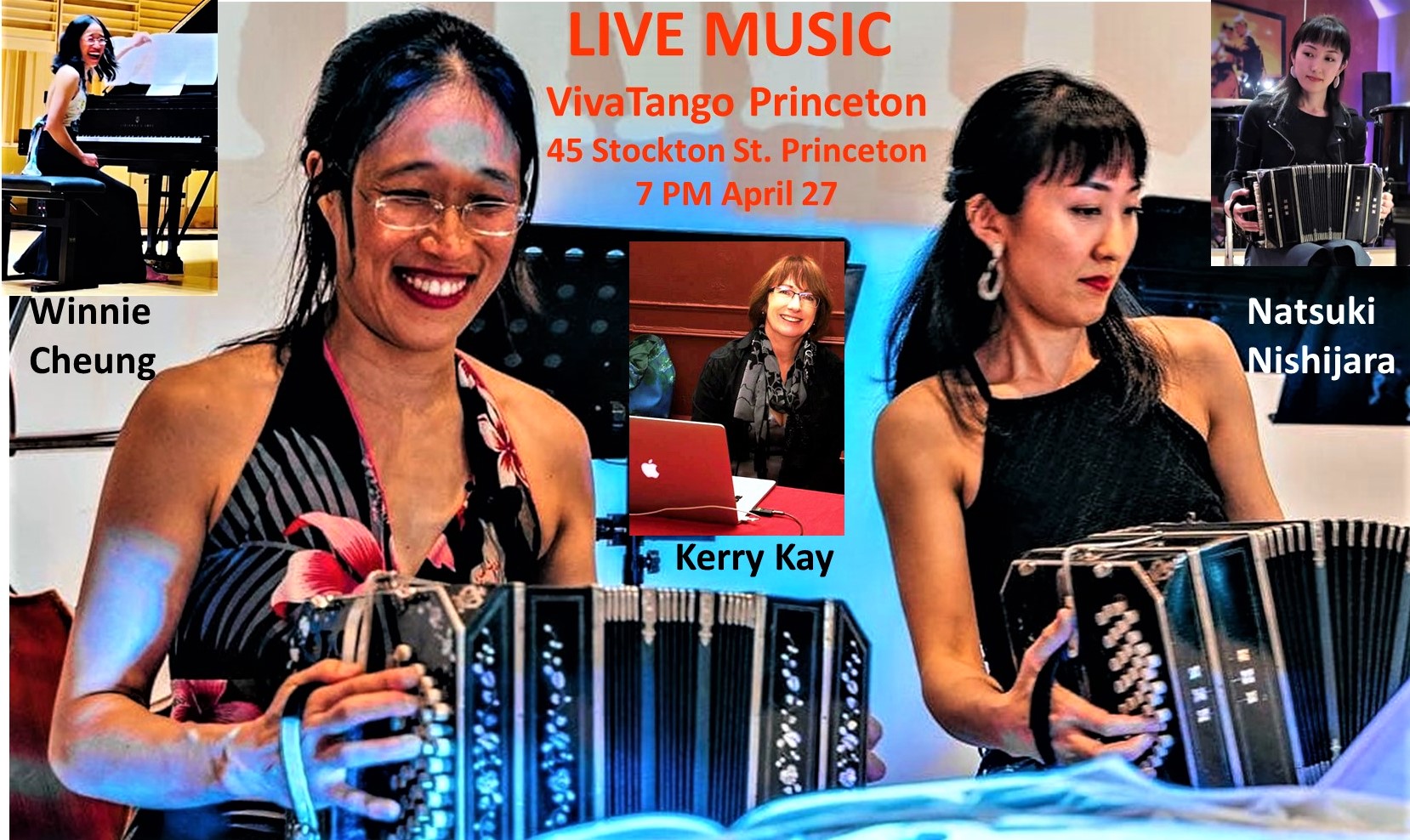 Milonga with Live Music by Tango with Winnie Duo Plus DJ Kerry Kay