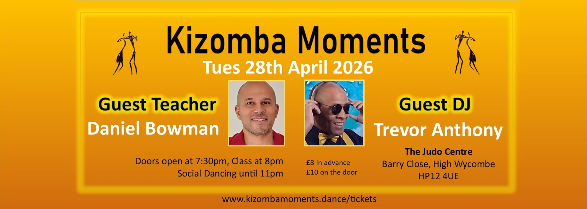 KIZOMBA MOMENTS PARTY - WITH GUEST TEACHER DANIEL BOWMAN AND DJ TREVOR ANTHONY