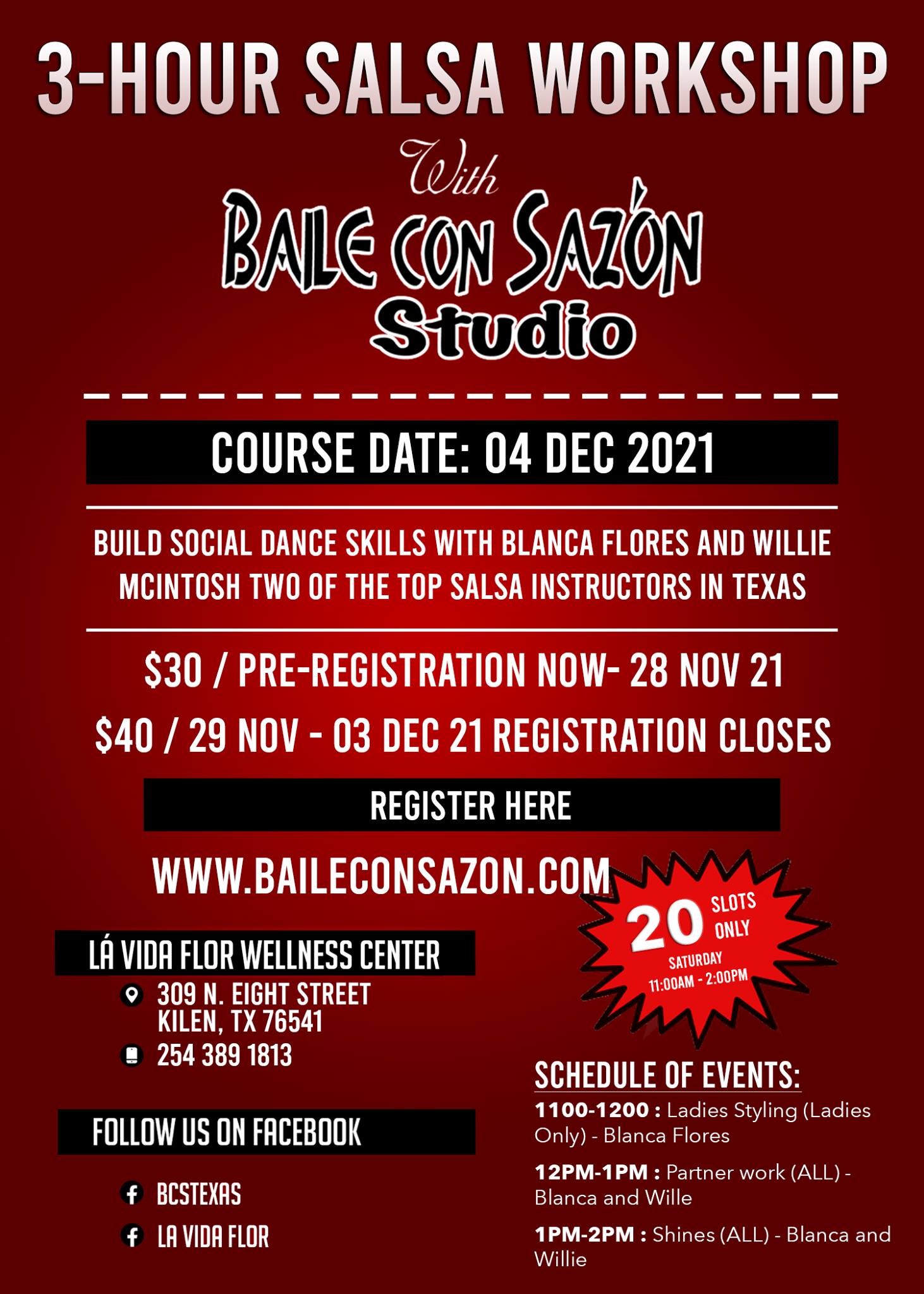 3hr Salsa Workshop