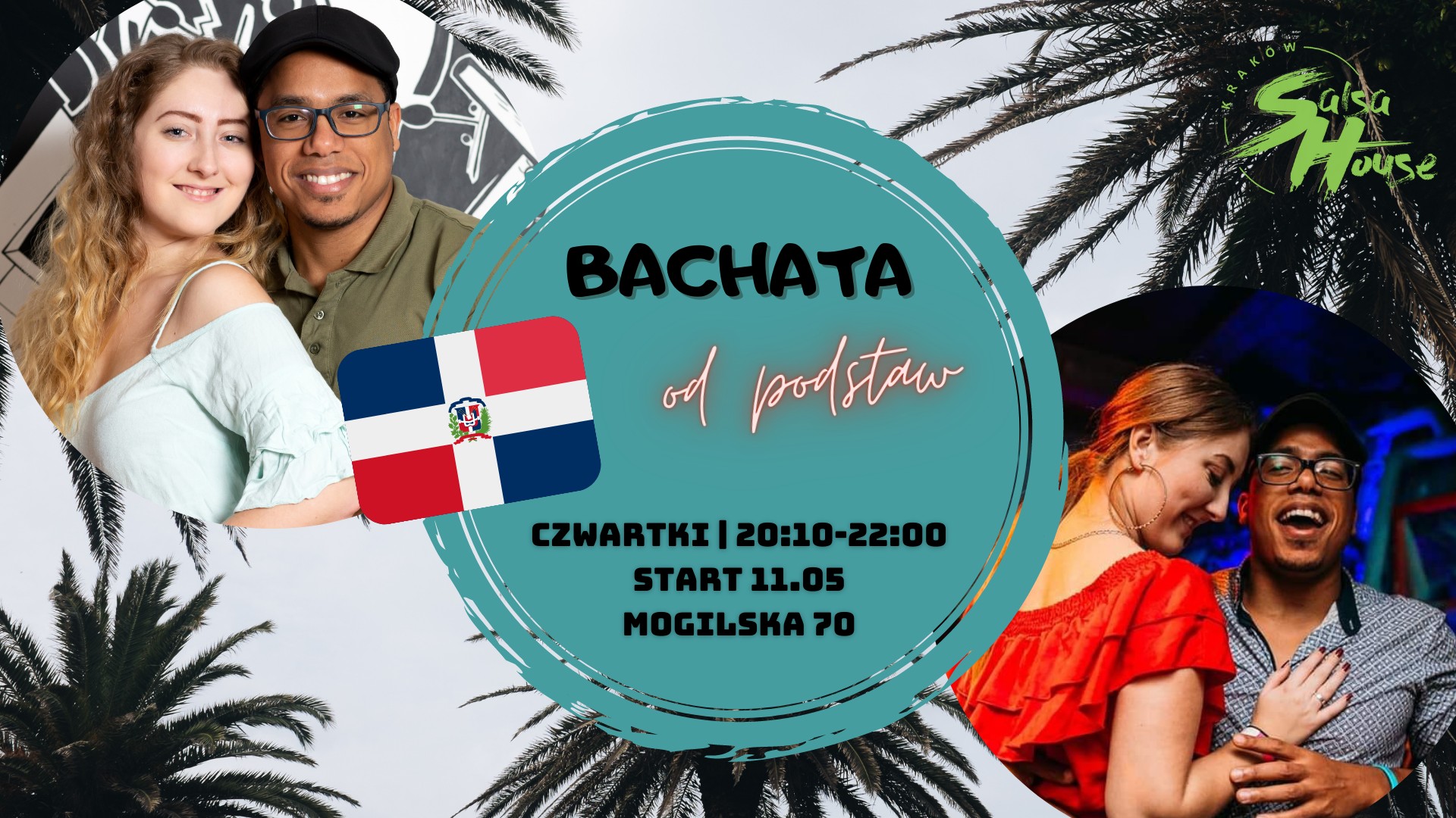 Bachata od podstaw by de los Santos piątki 19-21 kurs miesięczny
