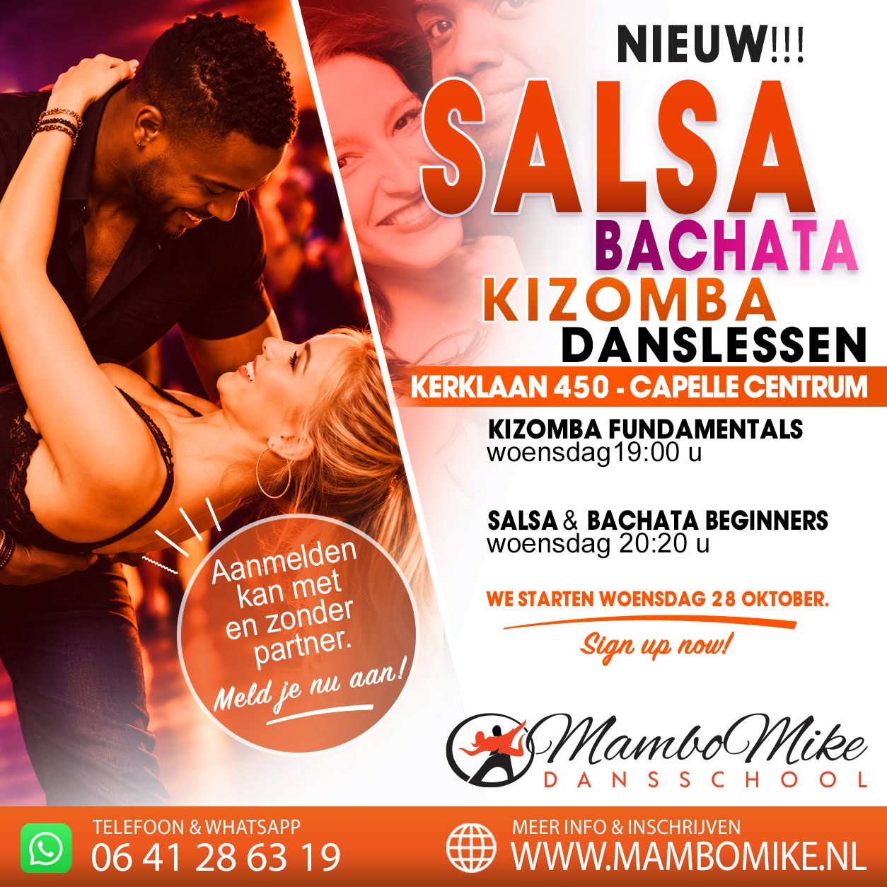 Salsa - Bachata - Kizomba danslessen in Capelle a d IJssel