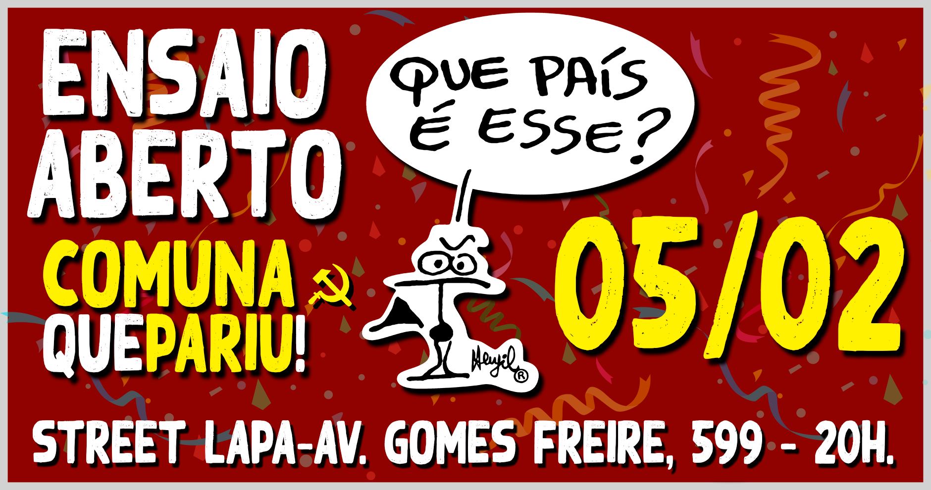 Ensaio aberto do Comuna Que Pariu!