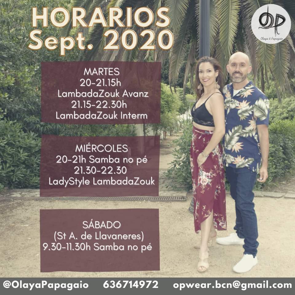 Clases de LambadaZouk & Samba con Olaya&Papagaio