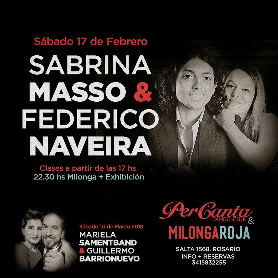 Milonga Roja & PerCanta Tango Club ediciones 2018