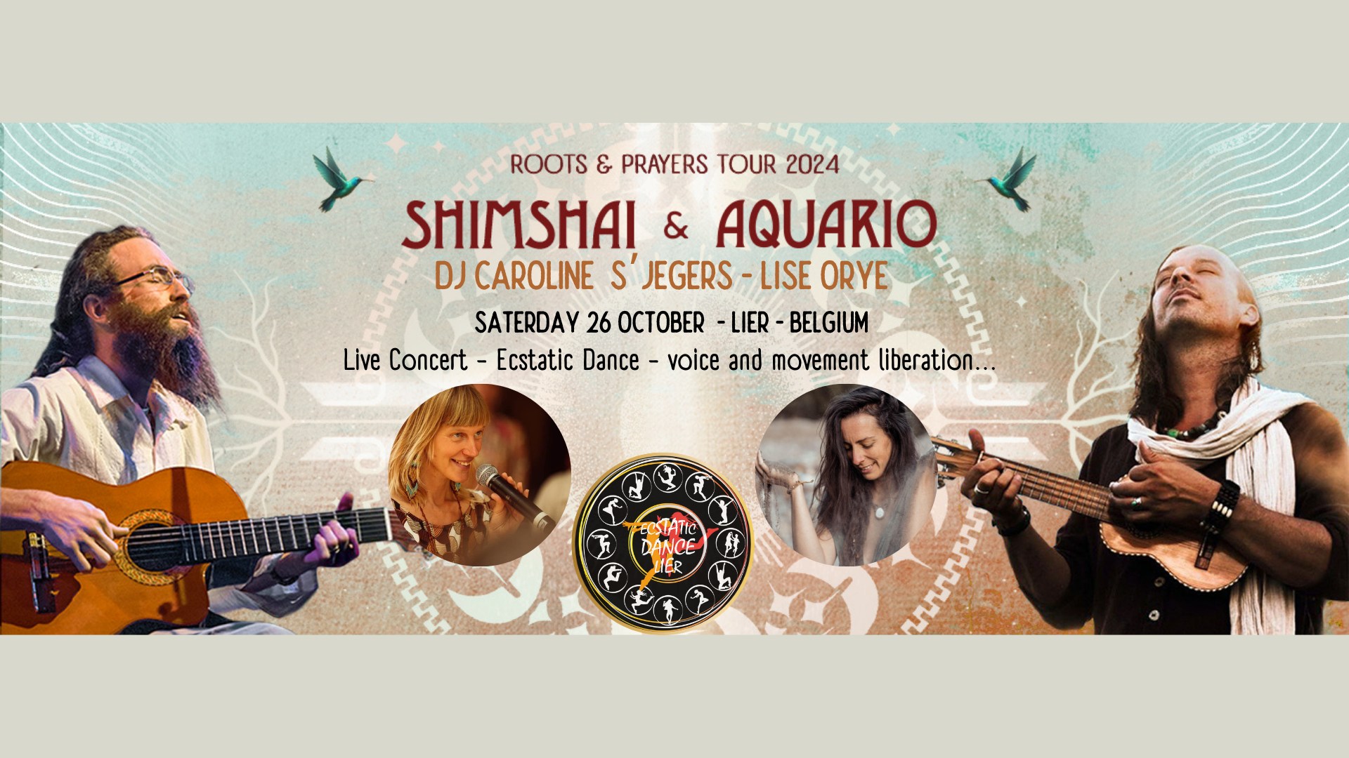 Roots & Prayers - Live Shimshai & Aquario - Dj Caroline
