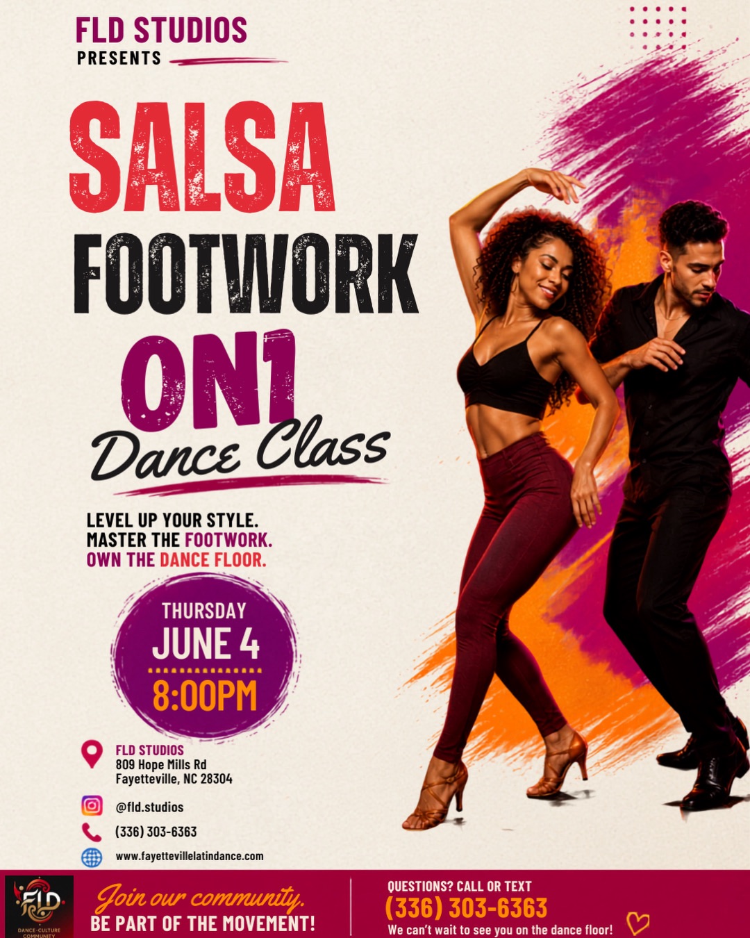 Salsa Footwork on1 Dance Class