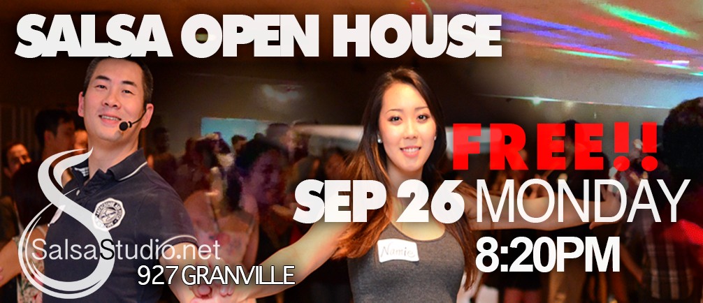 FREE Salsa Open House September 26 Monday