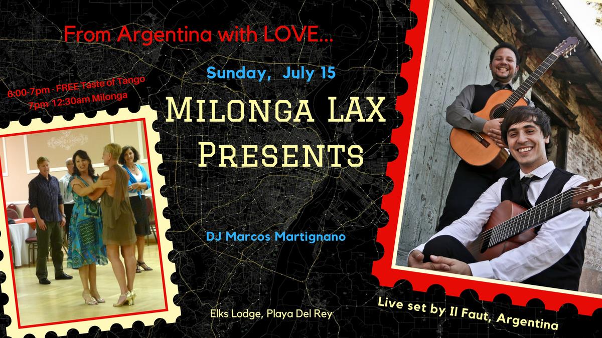Milonga LAX - From Argentina with Love - DJ Marcos Martignano