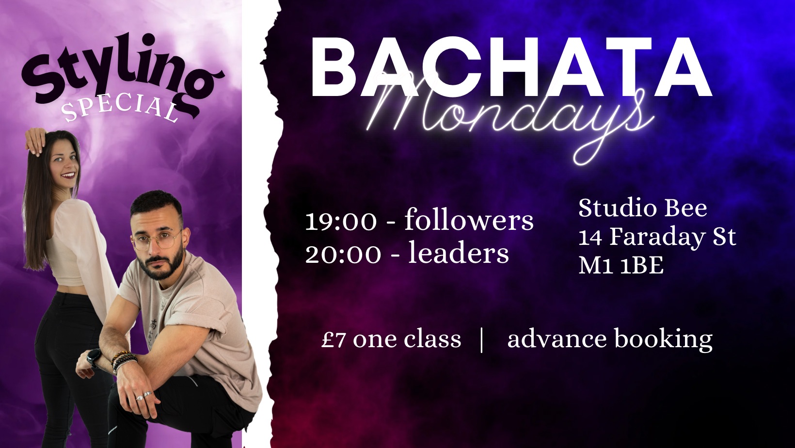 *STYLING SPECIAL* BACHATA MONDAYS by Diego & Ola at STUDIO BEE