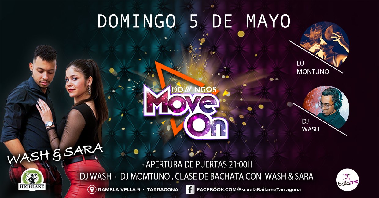 Baila bachata con Wash & Sara- Domingos SBK en Highland