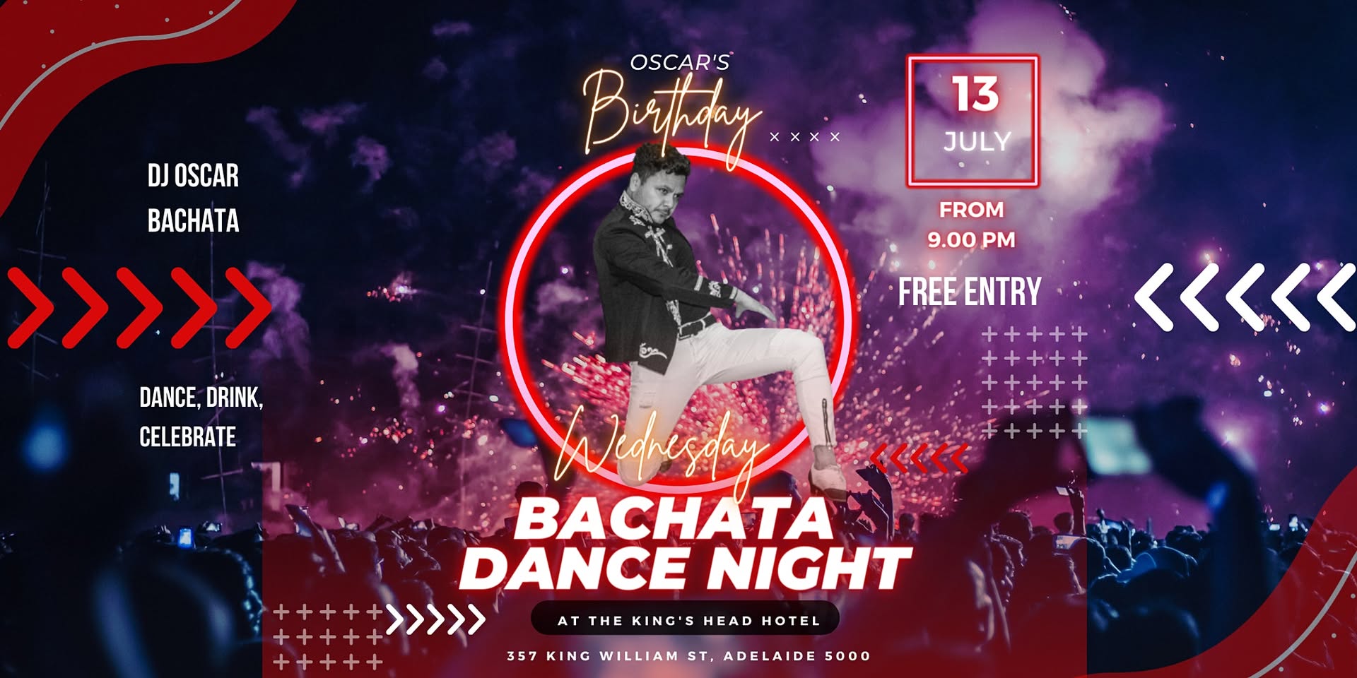 Bachata Dance Night Wednesdays @ Kings Head from 9 PM