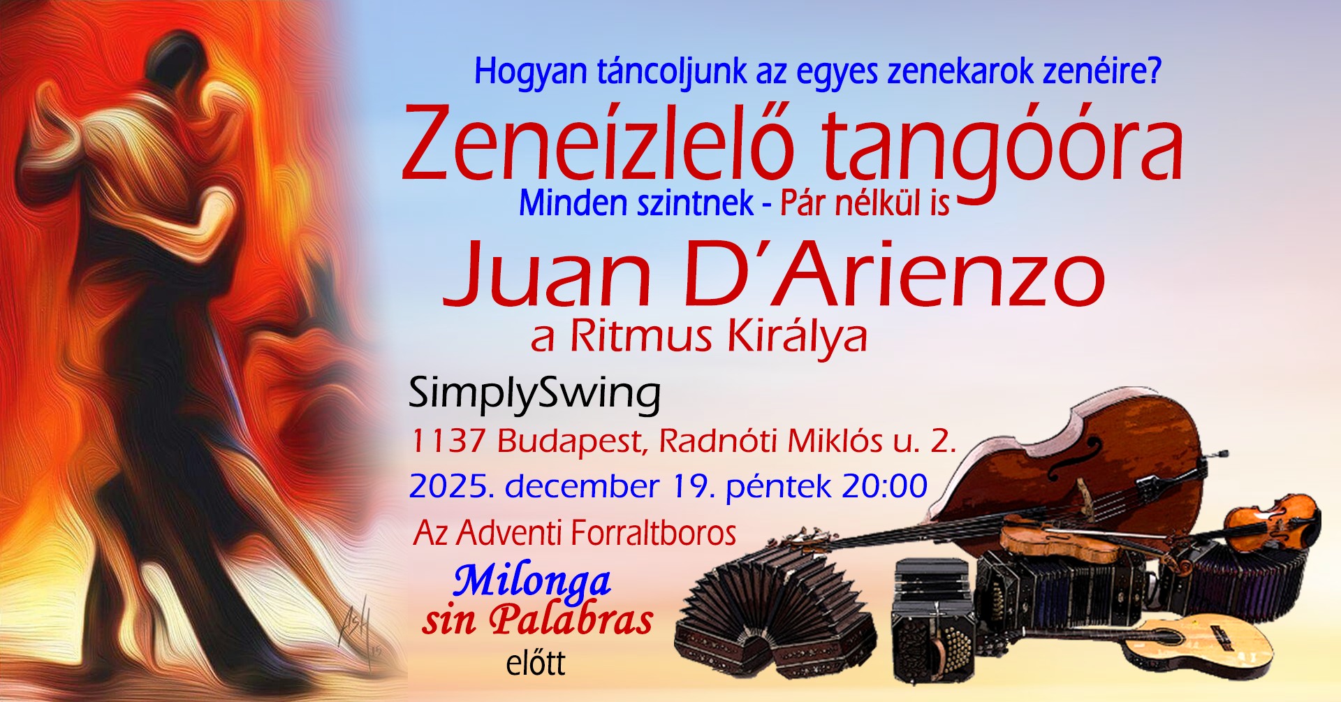 💃🕺🎶❤️ Juan D'Arienzo, a Ritmus Királya ZENEÍZLELŐ Tangóóra MusicTasterTangoClass @SimplySwing