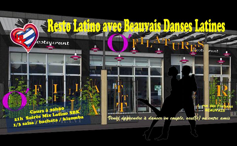 Mardi 18 septembre Resto Latino à O'Filatures avec BDL