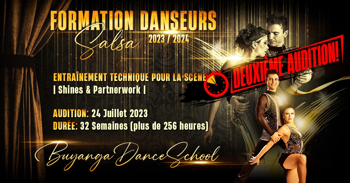 DEUXIÈME AUDITION - Formation des Danseurs de Salsa 2023 2024