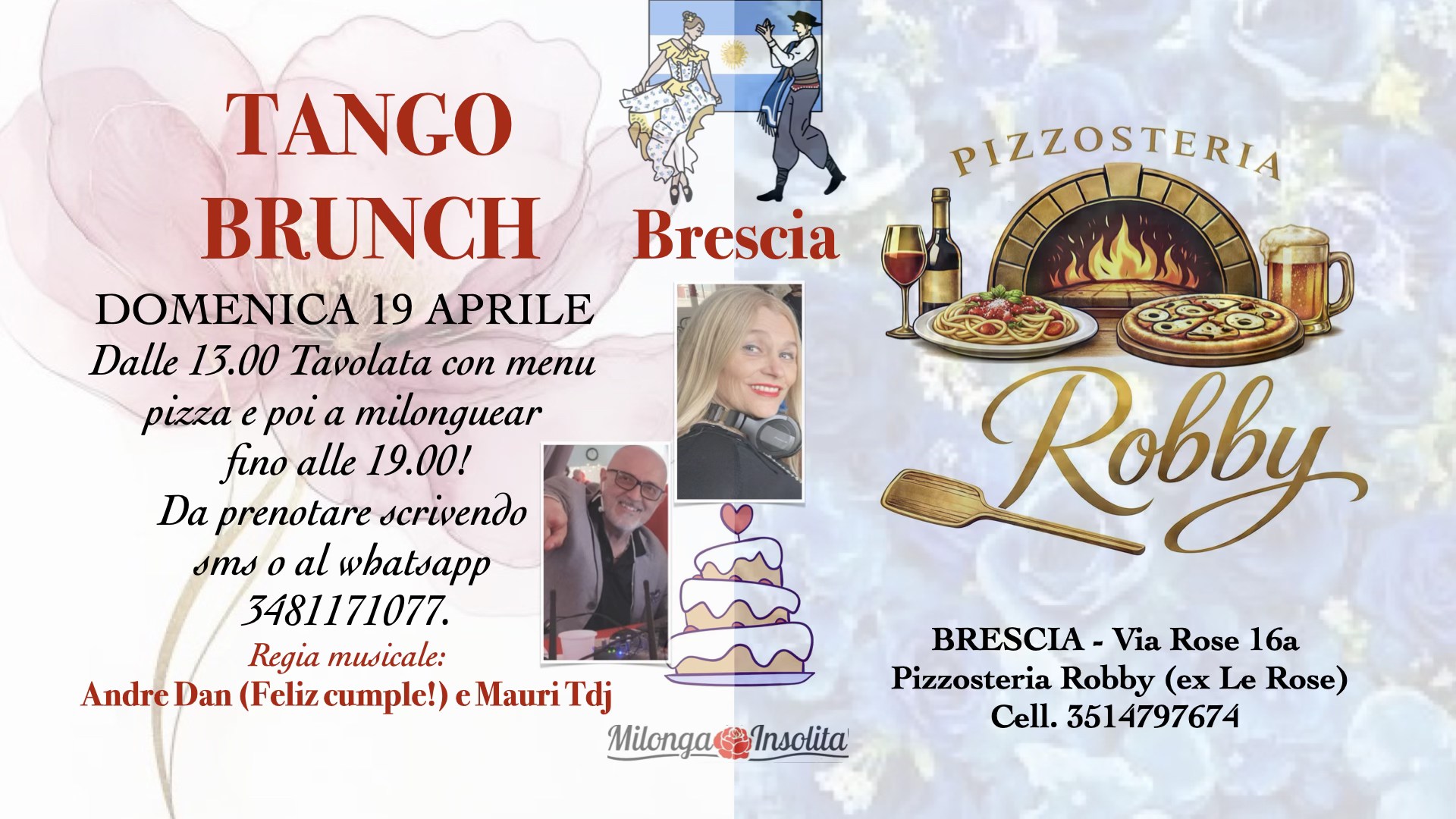 TANGO BRUNCH e se baila! Andre Dan Tdj (Cumple!) y Mauri Tdj