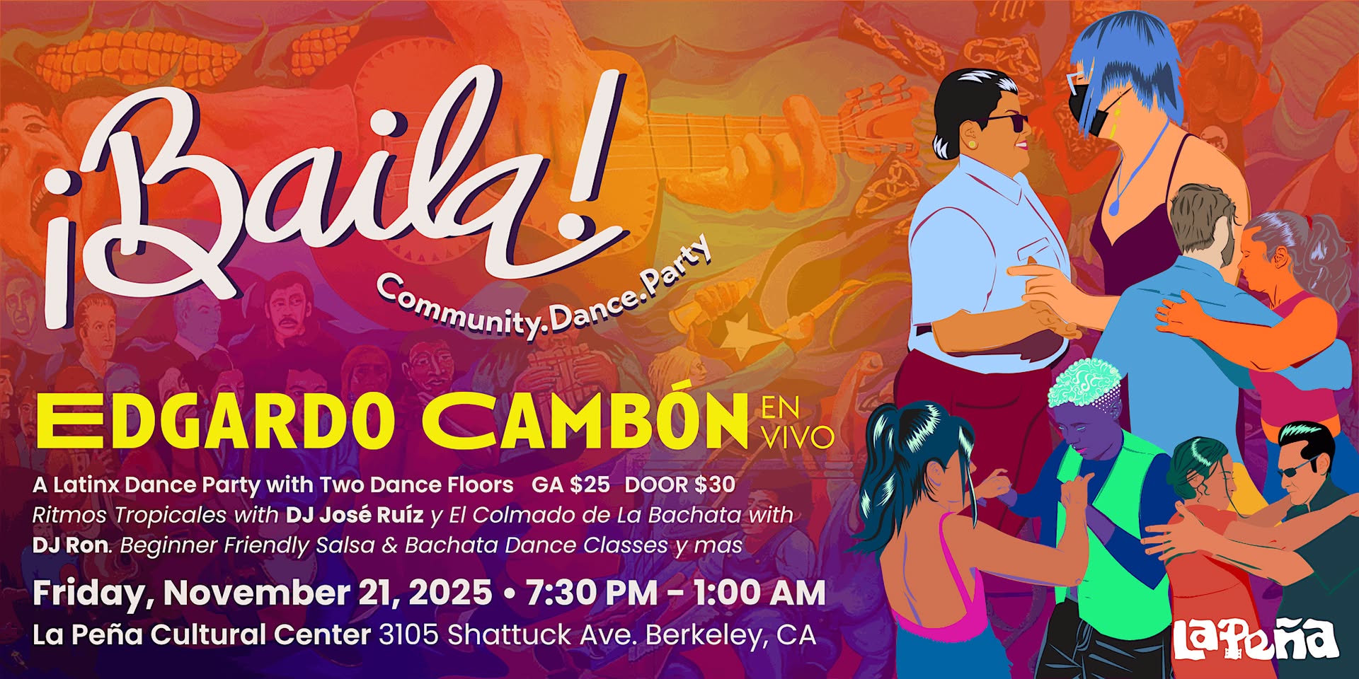 ¡BAILA! Community. Dance. Party - Live Salsa ft. Edgardo Cambón