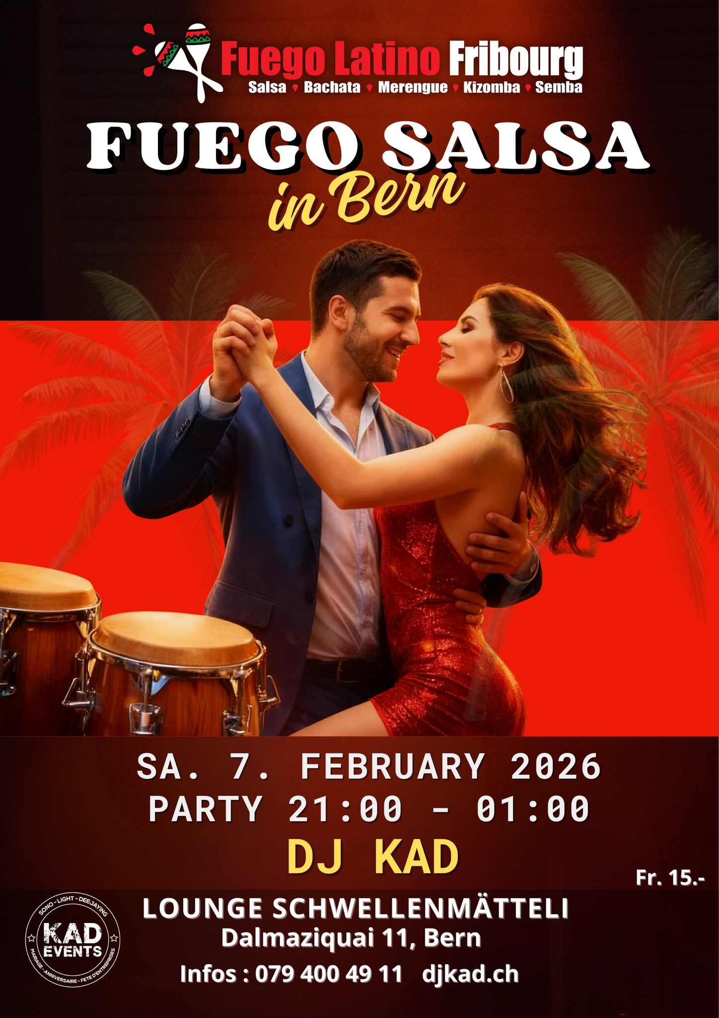 FUEGO de SALSA in Lounge Schwellenmätteli Bern