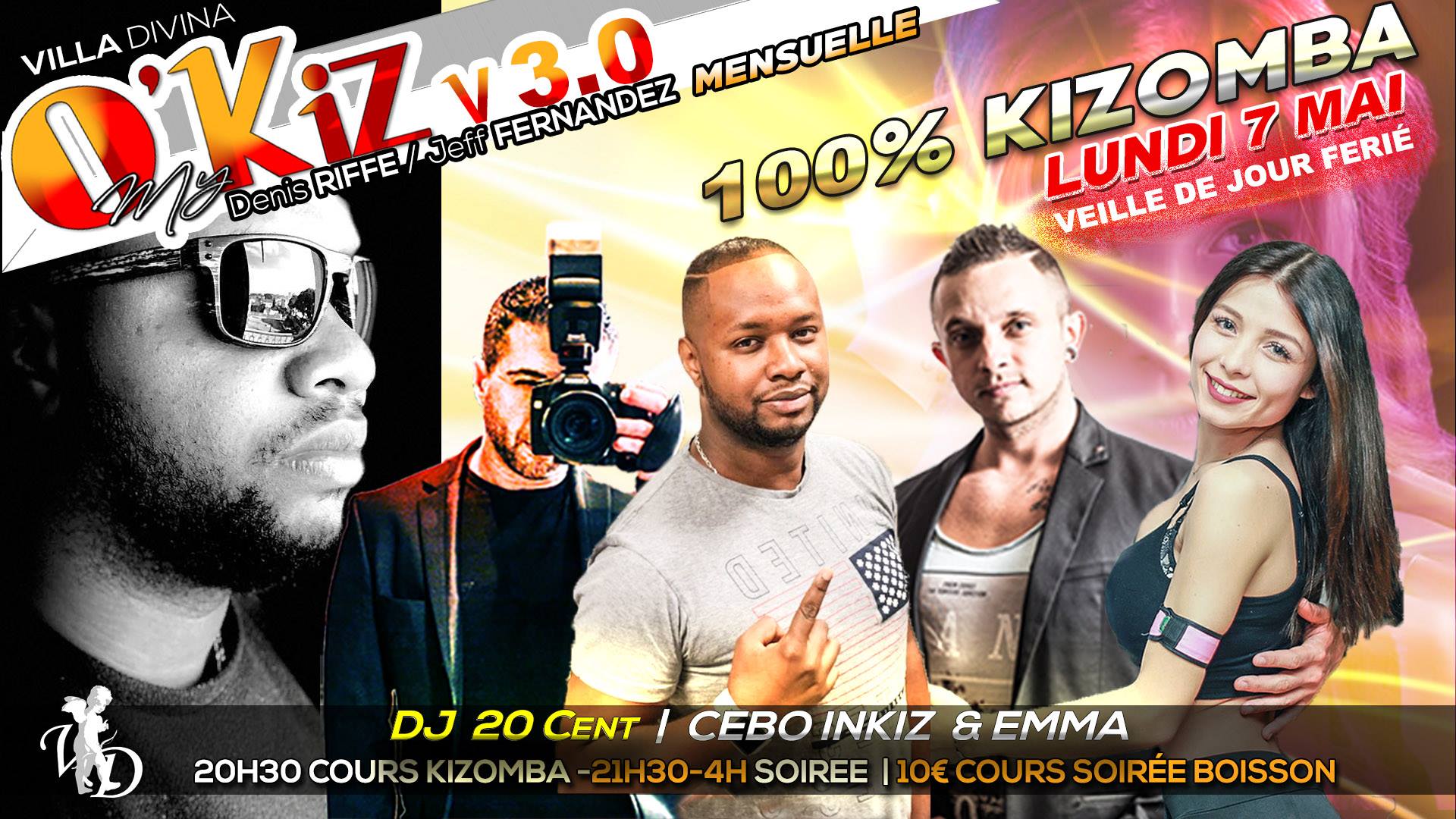 O'My KiZ V3.0 100 % Kiz Lundi 7 Mai veille de jour férié