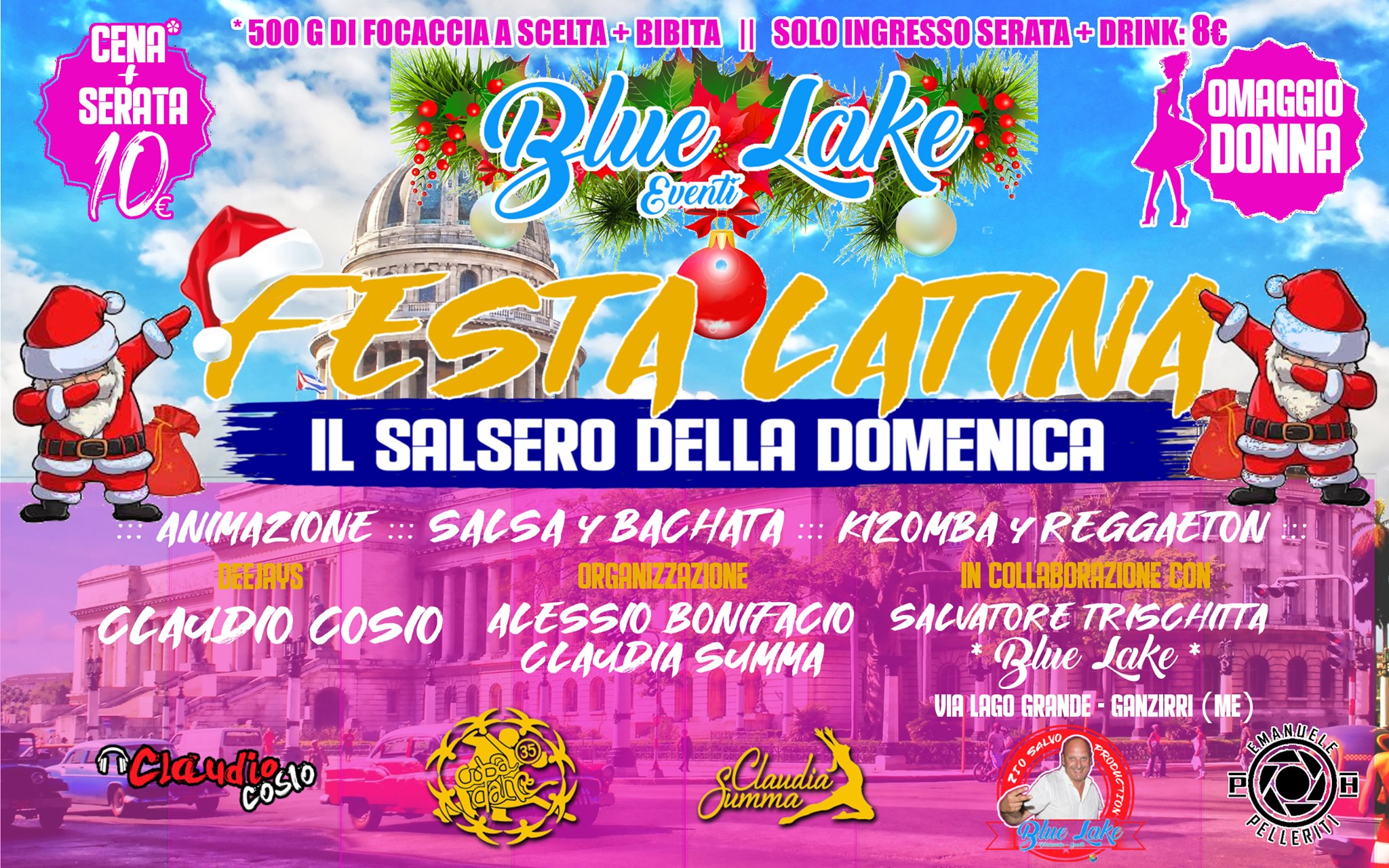 Festa Latina Vol.11 *NoeL Edition* al Blue Lake - Omaggio Donna!